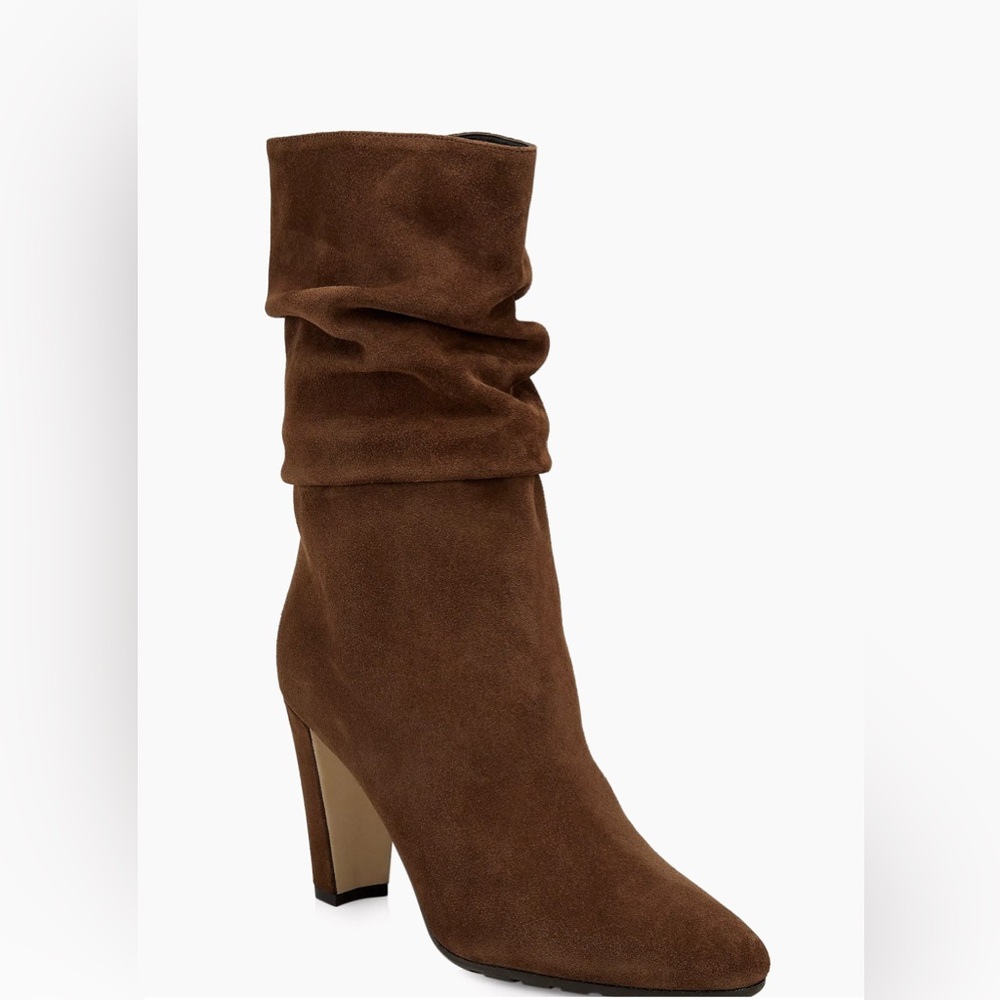 Manolo Blahnik - Calasso 90MM Suede Slouch Boots - NIB - 37 - Picture 2 of 10